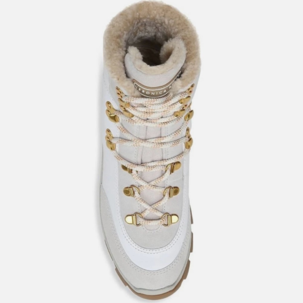 Veronica Beard 'Galina' Shearling Lined Water Resistant Boots - 37 / 7 - Picture 5 of 7